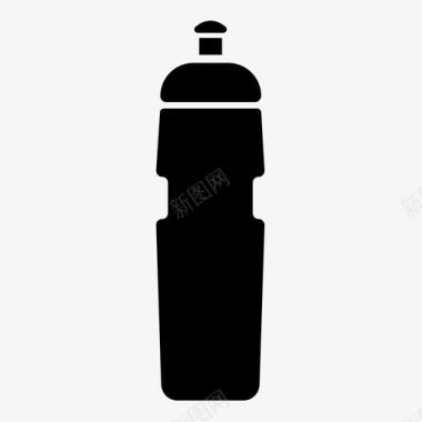 水瓶保温瓶吸管图标图标
