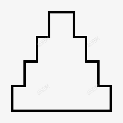 台阶下降锻炼图标svg_新图网 https://ixintu.com 上 下降 双面 台阶 失败 成功 楼梯 走 锻炼