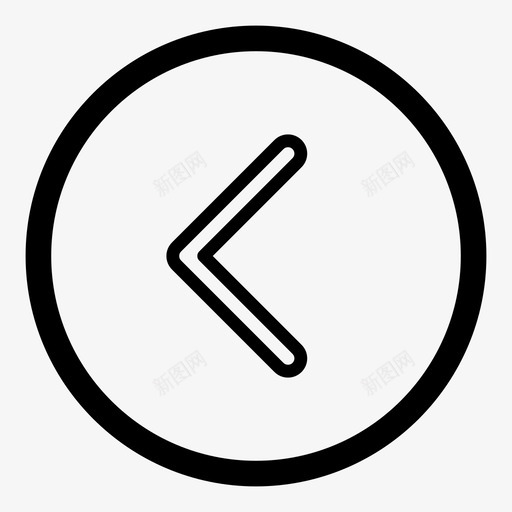 左箭头后退图标svg_新图网 https://ixintu.com 上一个 倒带 后退 左 滑块 移动 箭头 装配 西部 重做