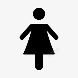 女性的选择粘贴女性卫生间代表图标高清图片