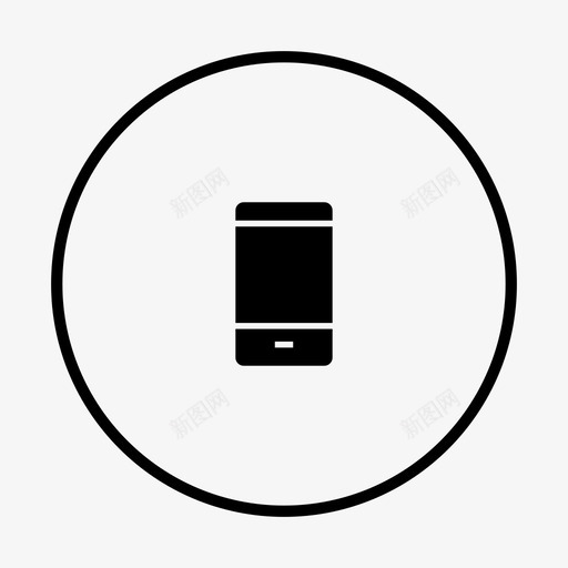 智能手机按钮危险图标svg_新图网 https://ixintu.com 危险 增强 多媒体 家居 技术 按钮 智能手机 视觉