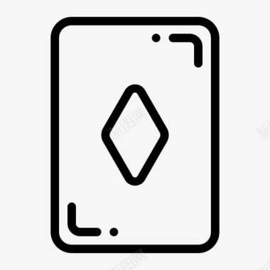 钻石卡国王牌扑克牌图标图标