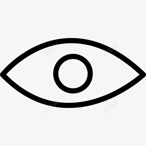 人或动物的眼睛形状几次划水图标svg_新图网 https://ixintu.com 人或动物的眼睛 几次划水 形状
