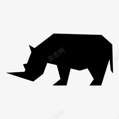 犀牛防弹凶猛图标图标