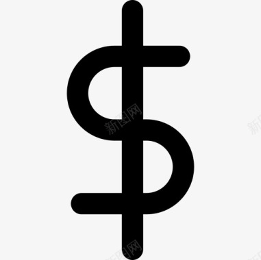 货币的美元符号符号货币图标填充图标