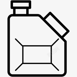 红色汽油罐橄榄油汽油罐精炼厂图标高清图片