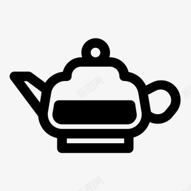 茶壶冲泡饮料图标图标