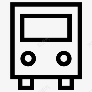 旅游巴士旅游者公共交通图标图标