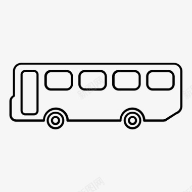 巴士旅游交通图标图标