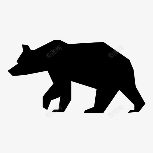 熊潜行散步图标svg_新图网 https://ixintu.com 冬眠 动物 北极熊 哺乳动物 散步 潜行 熊 熊熊 熊猫 腿 饥饿