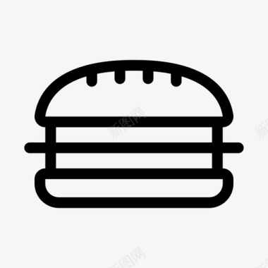 汉堡包牛肉芝士汉堡图标图标