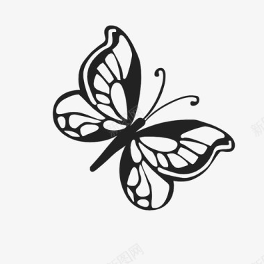 蝴蝶昆虫飞舞图标图标