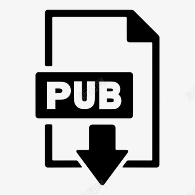 pub文件书籍文档图标图标