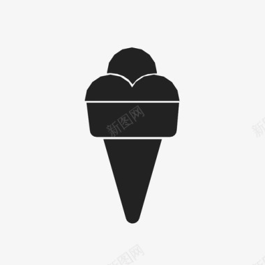 冰淇淋甜食糖图标图标