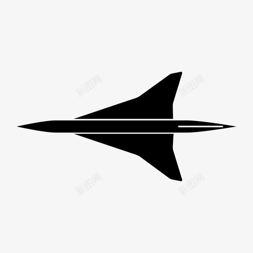 协和式超音速宇宙飞船图标svg_新图网 https://ixintu.com 协和式 喷气式飞机 宇宙飞船 尖点 空军 纸飞机 超音速 铅笔翼 飞机