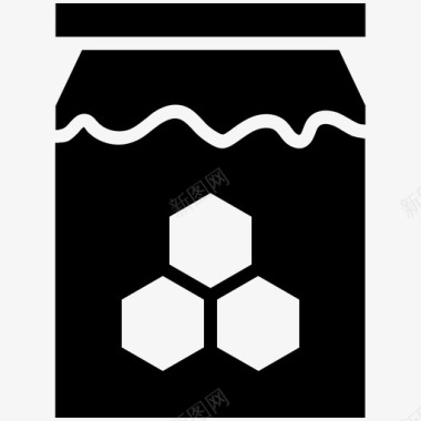 蜂蜜罐蜜蜂蜂蜜蜂蜜容器图标图标