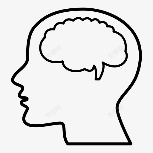脑与头器官神经学图标svg_新图网 https://ixintu.com 人类 创造力 器官 头骨 思想 教育科学3 智能 神经学 脑与头 记忆