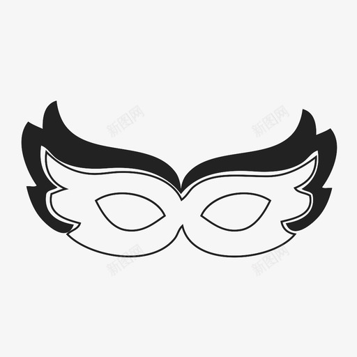 嘉年华面具金色眼睛图标svg_新图网 https://ixintu.com 优雅 化装 嘉年华面具 庆祝 眼睛 装饰 迷彩 金色