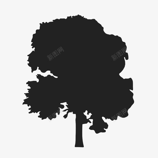 榆树图标svg_新图网 https://ixintu.com 榆树