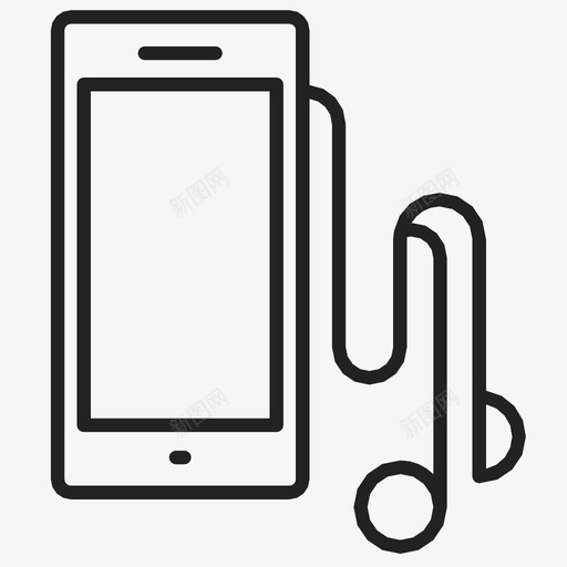 电话通话音乐图标svg_新图网 https://ixintu.com 信息 拨号 电话 耳机 设备 语音 通话 音乐