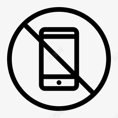 不允许使用电话锁定限制图标图标