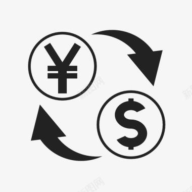 货币兑换业务美元图标图标