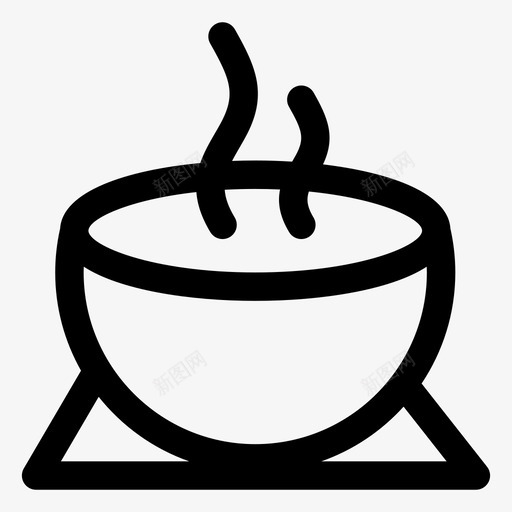 汤肉汤热的图标svg_新图网 https://ixintu.com 午餐 微波炉 水壶 汤 热的 盘子 肉汤 蒸 蒸汤