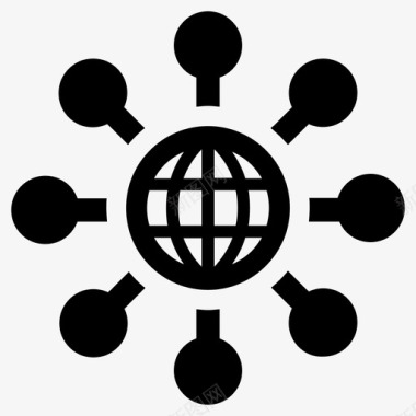 网络连接社交链接图标图标