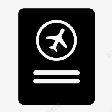 签证签注旅行证图标图标