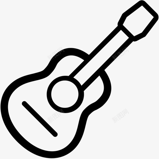 吉他原声乐队图标svg_新图网 https://ixintu.com 乐器 乐队 原声 吉他 模式 演奏 现代最小2 音乐 音阶