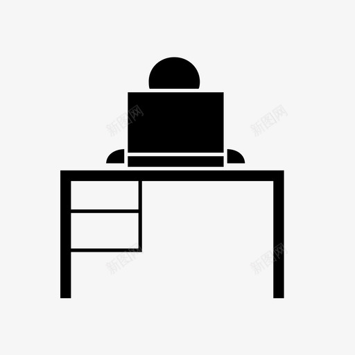 办公桌技术桌子图标svg_新图网 https://ixintu.com 信息 办公桌 品牌 增强 工作 技术 桌子 电脑 透镜