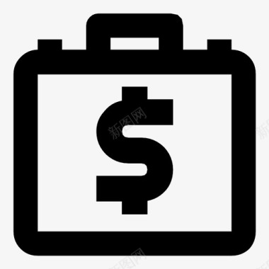 钱公文包储蓄奖励图标图标