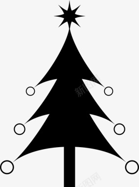 圣诞树信息免提图标图标