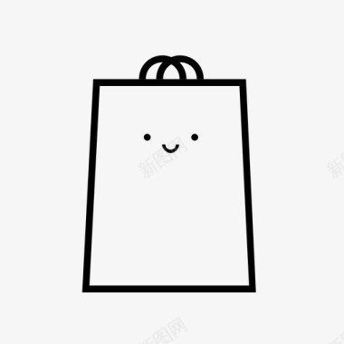 购物袋购买可爱图标图标