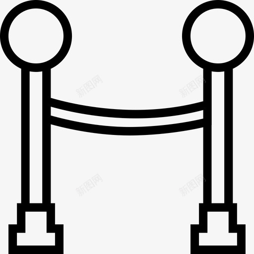 等待线停止停留图标svg_新图网 https://ixintu.com 停止 停留 单文件 史密克电影大纲 奥斯卡 支柱 电影 电影院 等待线 绳子