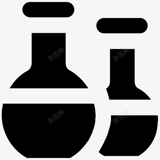 锥形瓶医学大胆的固体图标svg_新图网 https://ixintu.com 医学大胆的固体图标 锥形瓶