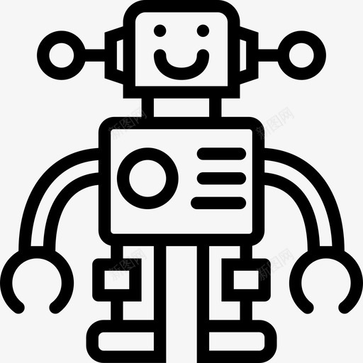 玩具机器人玩具金属图标svg_新图网 https://ixintu.com 乐趣 儿童 婴儿 玩具 玩具机器人 电子 电路 粉碎图标婴儿轮廓 金属