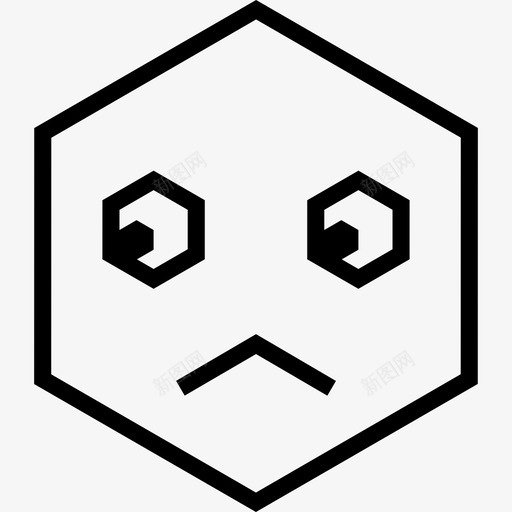 悲伤购物者购买者图标svg_新图网 https://ixintu.com 不确定 块 客户 悲伤 情绪 缓存 脸 表情 角度情绪 购买者 购物者