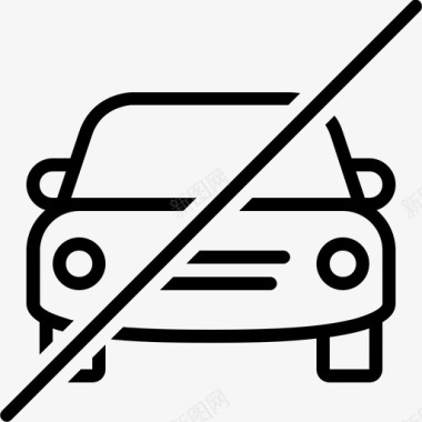 禁止车辆卡车限制图标图标