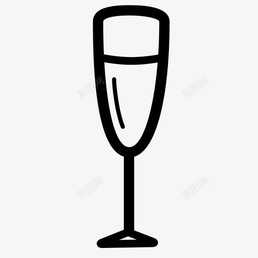 香槟派对新年图标svg_新图网 https://ixintu.com 假日 假日图标 新年 气泡 汽水 派对 起泡酒 饮料 香槟