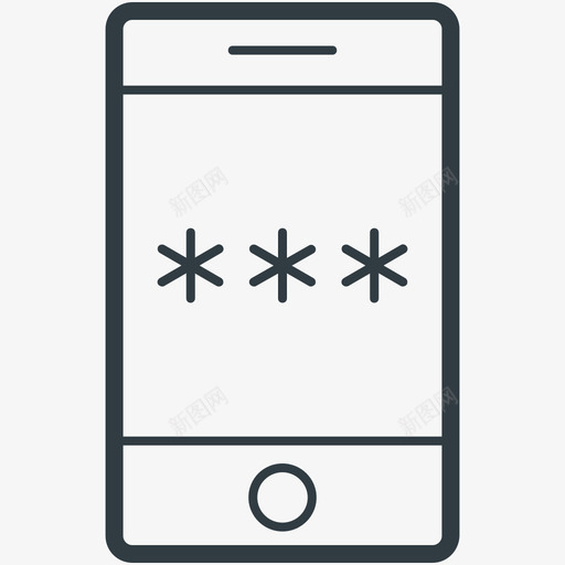 移动密码搜索引擎优化和互联网营销线图标svg_新图网 https://ixintu.com 搜索引擎优化和互联网营销矢量线图标 移动密码