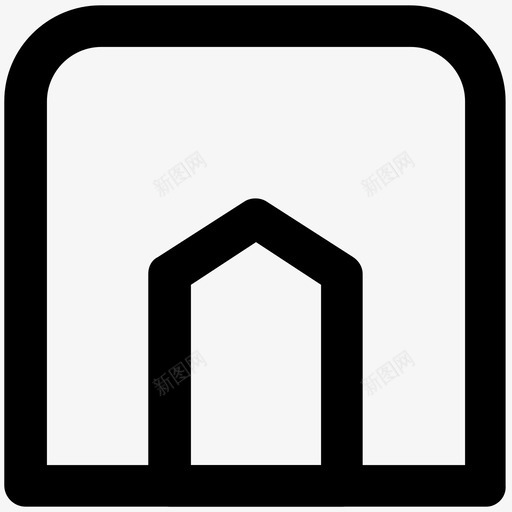 房屋建筑和家具加粗线条图标svg_新图网 https://ixintu.com 建筑和家具加粗线条图标 房屋