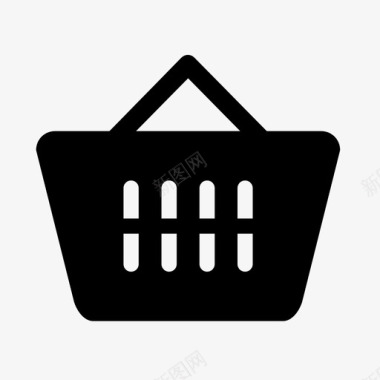 购物篮物品空的图标图标