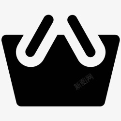 请勿携带食品标识购物篮携带收银员图标高清图片