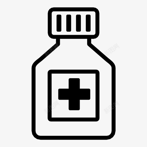 药瓶小瓶服用图标svg_新图网 https://ixintu.com 健康 吞咽 容器 小瓶 服用 药丸 药物 药瓶