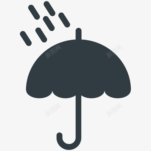 防雨物流配送冷标图标svg_新图网 https://ixintu.com 物流配送冷矢量图标 防雨