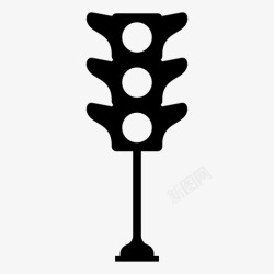 红绿灯转角红绿灯停车灯道路图标高清图片
