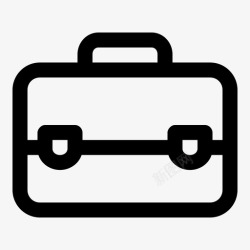 手提移动电柜公文包手提包随身携带图标高清图片