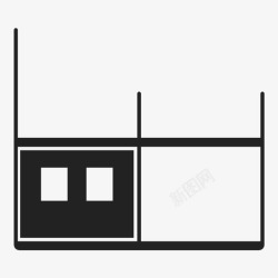 墙壁钉子房屋建筑建筑墙壁图标高清图片