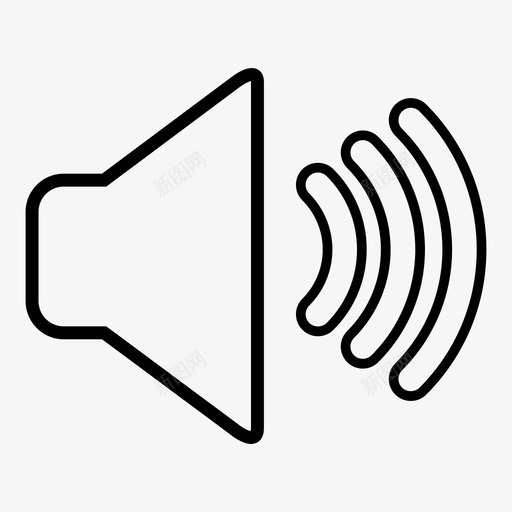 扬声器音乐噪音图标svg_新图网 https://ixintu.com 噪音 声音 扬声器 振动 音乐 音量